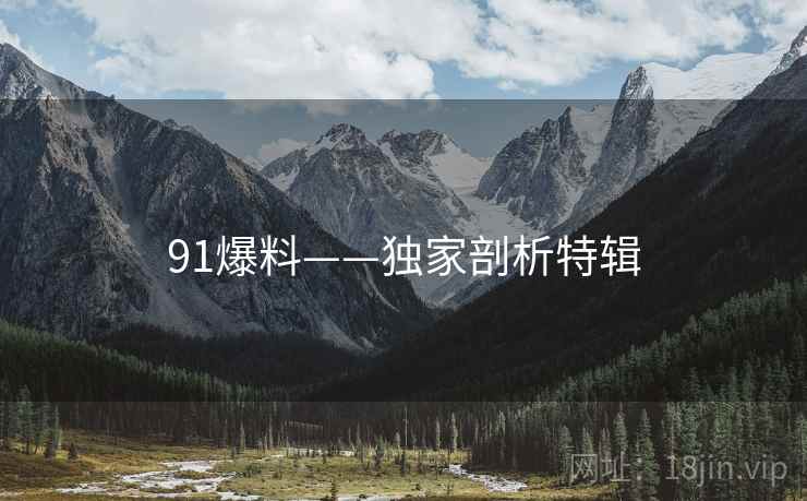 91爆料——独家剖析特辑