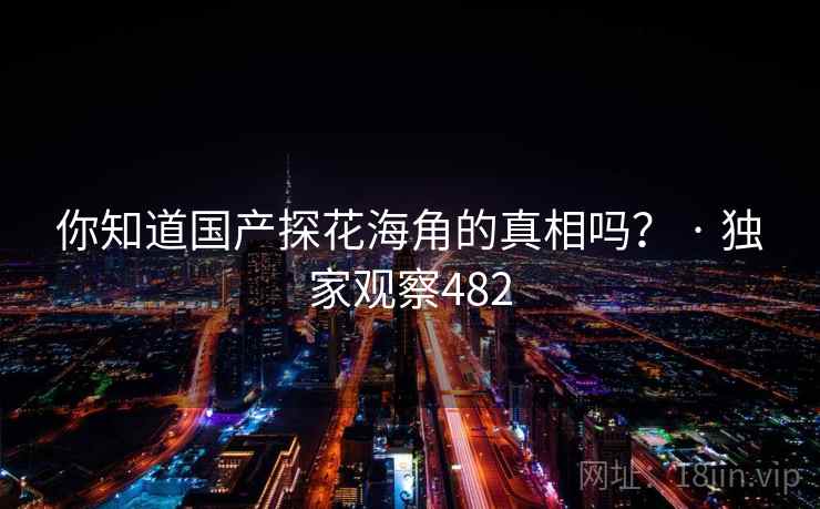 你知道国产探花海角的真相吗? · 独家观察482