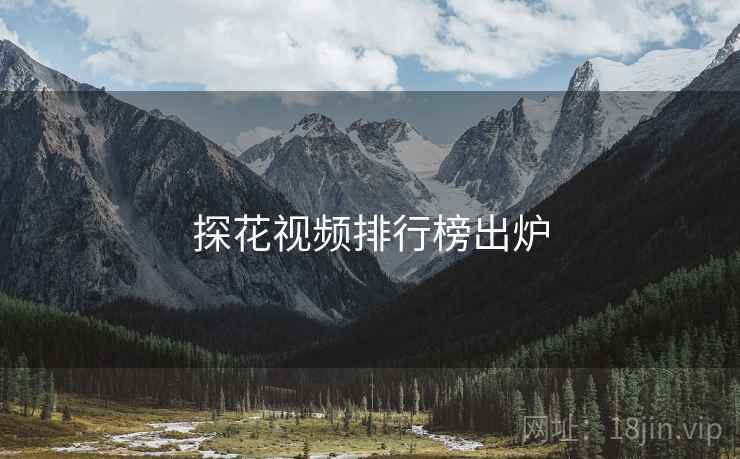 探花视频排行榜出炉
