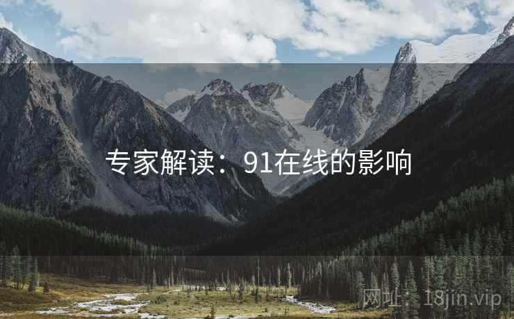专家解读:91在线的影响