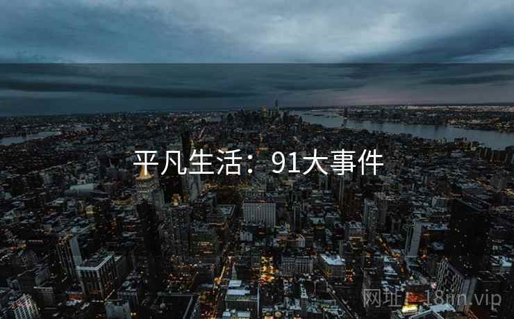 平凡生活:91大事件