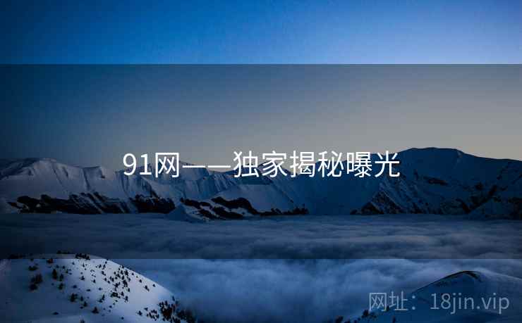 91网——独家揭秘曝光