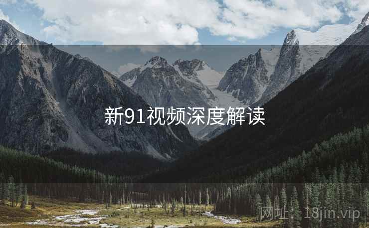 新91视频深度解读
