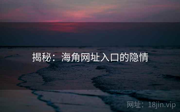 揭秘:海角网址入口的隐情