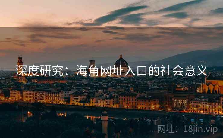 深度研究:海角网址入口的社会意义
