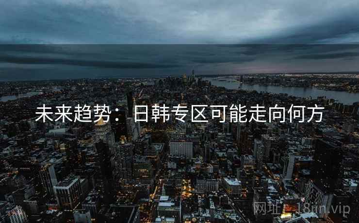 详细阅读:未来趋势:日韩专区可能走向何方 未来趋势:日韩专区可能走向何方