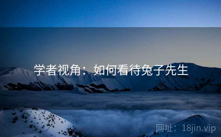 详细阅读:学者视角:如何看待兔子先生 学者视角:如何看待兔子先生