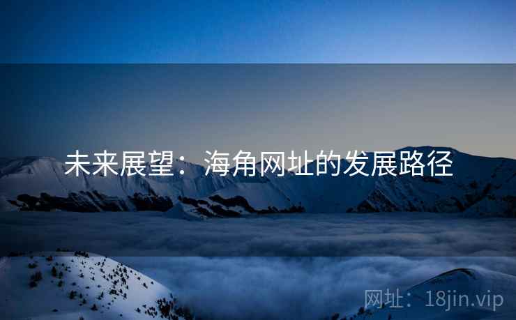 未来展望：海角网址的发展路径